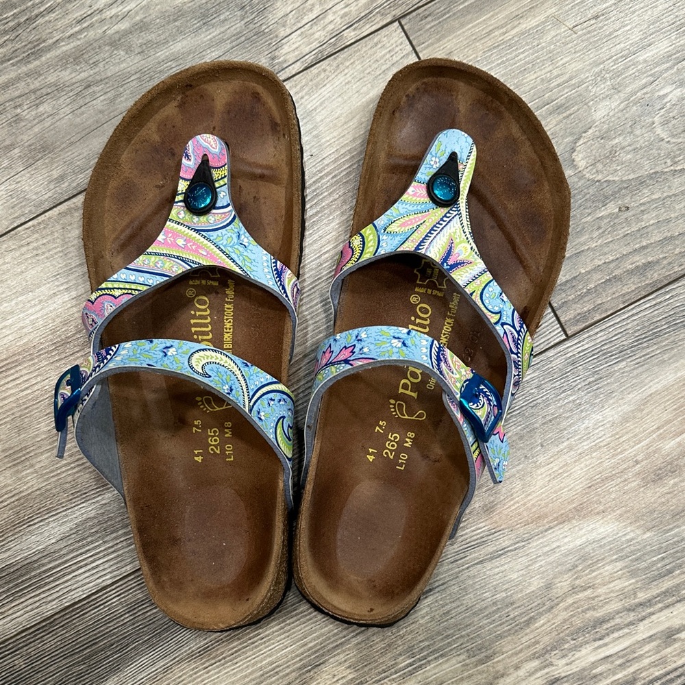 Papillio Paisley Sandals - Blue and Green sz 41